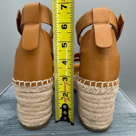 NEW Franco Sarto Women’s Callia Espadrille Wedges Brown Size 10M - Picture 4 of 10